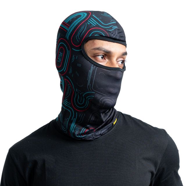 Tiivra Prand Grix Slash Cut Balaclava, Quick Dry, 4 Way Stretch
