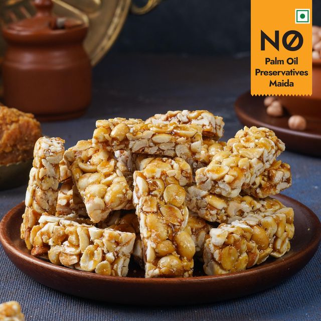 Sweet Karam Coffee Peanut Chikki Bites 150 g Combo