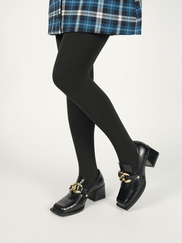 Theater Women Black Fur Stockings S - XL (24 - 40 In)