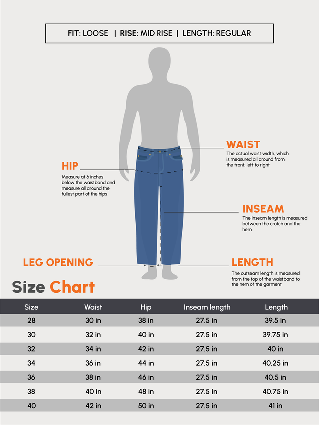 Urbano Fashion Men's Light Grey Loose Baggy Fit Solid Chino Trousers Non-Stretchable-32