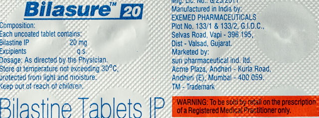 Bilasure 20 Tablet