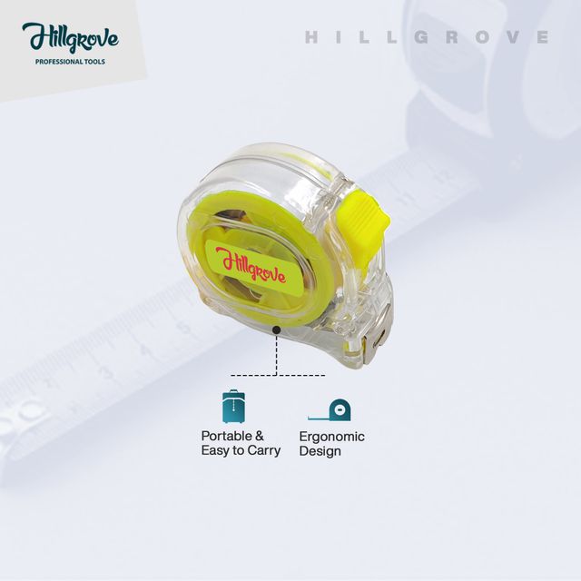 Hillgrove Hzp78M1 5Meter Steel Blade With Auto-Lock Function Measurement Tape