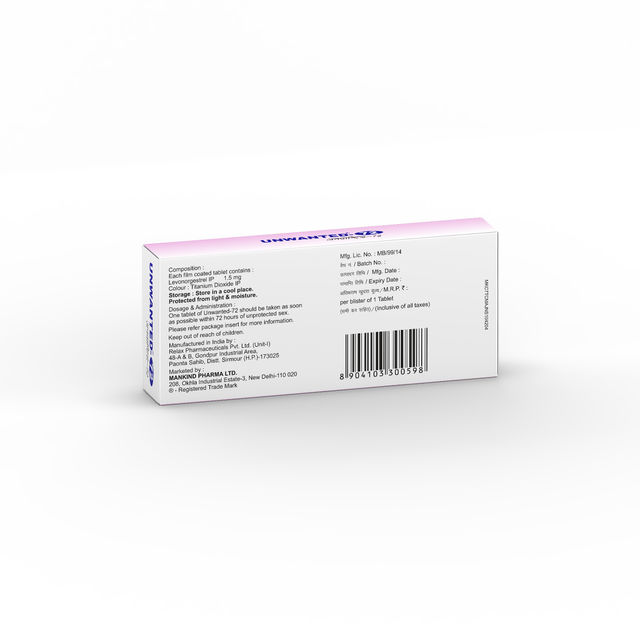 Unwanted 72 Emergency Contraceptive Tablet