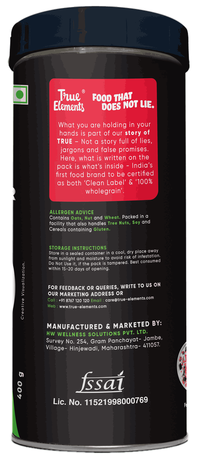 True Elements No Added Sugar Muesli Fruit & Nut Muesli - Rich In Protein & Fibre