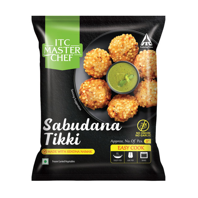 ITC Master Chef Sabudana Tikki | No Onion | No Garlic | 8 pieces