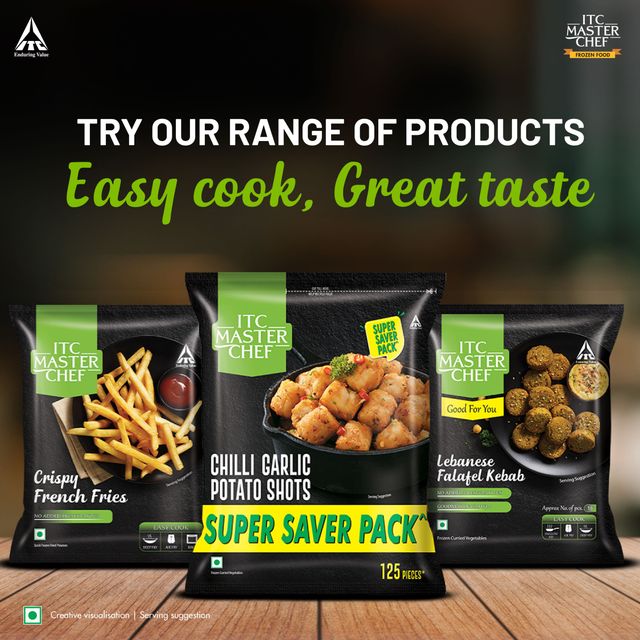 ITC Master Chef Chili Garlic Potato Shots Nuggets - Super Saver | 125 pieces