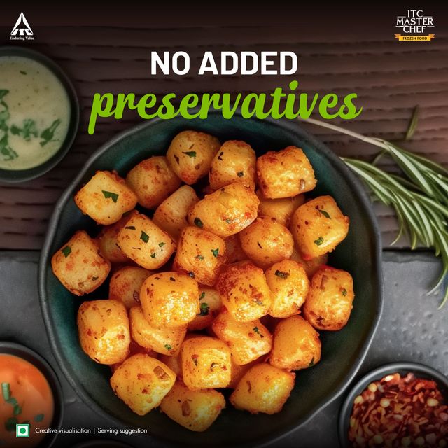 ITC Master Chef Chili Garlic Potato Shots Nuggets - Super Saver | 125 pieces