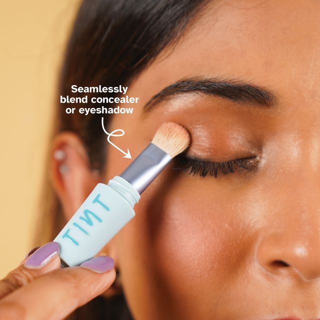 Tint Cosmetics 4Play 4 In 1 Make Up Brush Set For Multipurpose Includes Foundation Brush,Face Brush