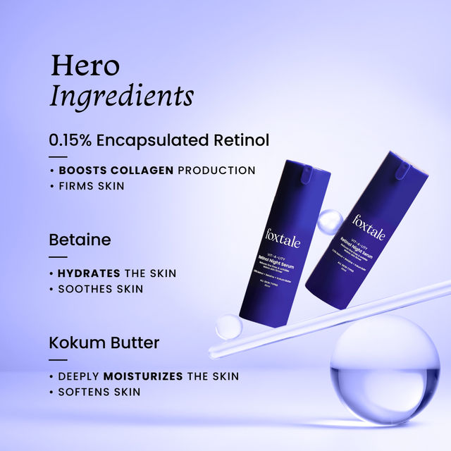 Foxtale 0.15% Retinol Night Face Serum