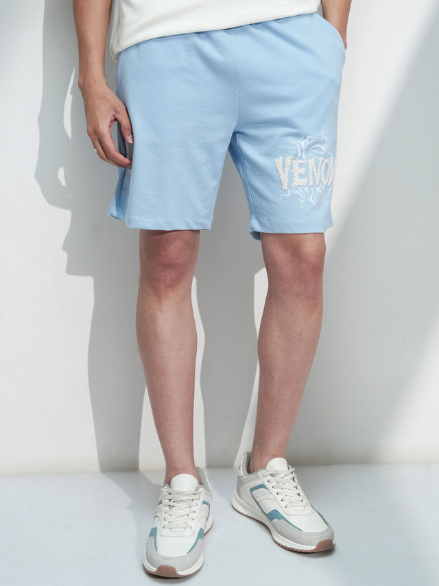HIGHLANDER Men's Venom Relaxed Fit Shorts | Blue - 30