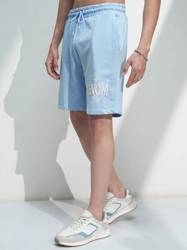 HIGHLANDER Men's Venom Relaxed Fit Shorts | Blue - 30