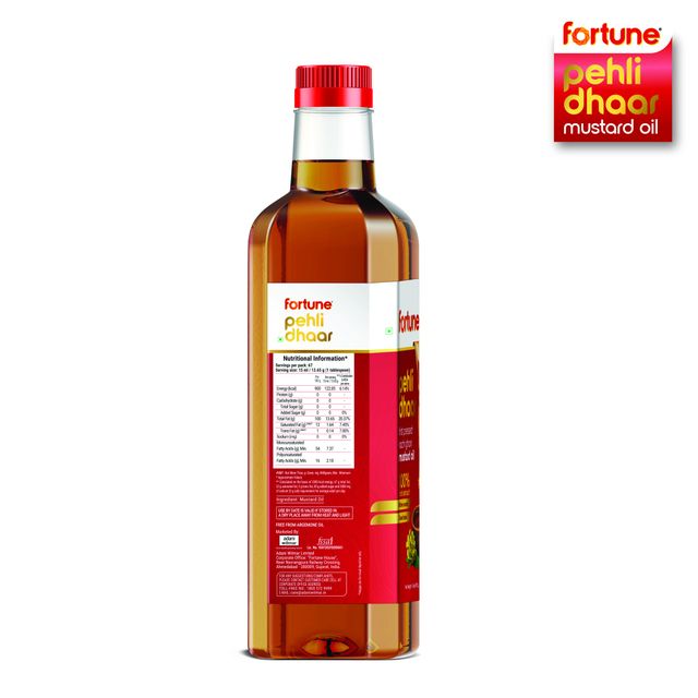 Fortune Pehli Dhaar First Pressed Kachi Ghani Mustard Oil Pet Bottle