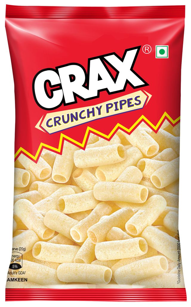 Crax Crunchy Pipes Salted Puff Snacks