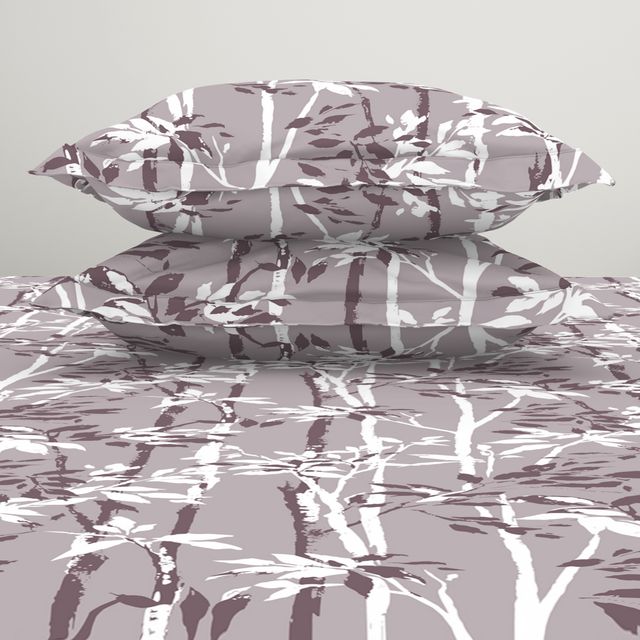 Spaces 132 Tc 100% Cotton Bedsheet For Double Bed With 2 Pillow Cover (108 X 108 Inch)-Floral Pink