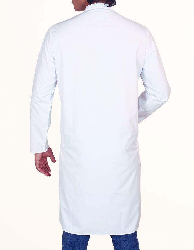 EQL Men's Cotton Linen Button Placket Long Kurta for Men | White - L