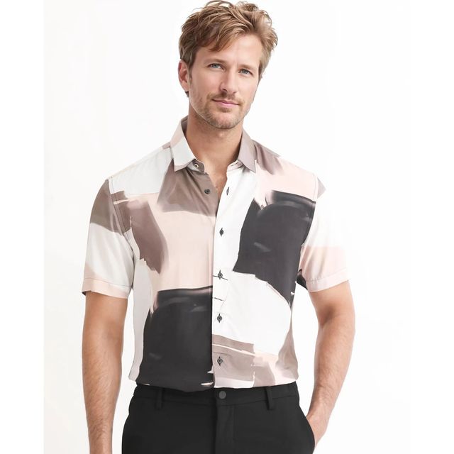 Rare Rabbit Men's Canvas Primary | Shirt | Beige - M