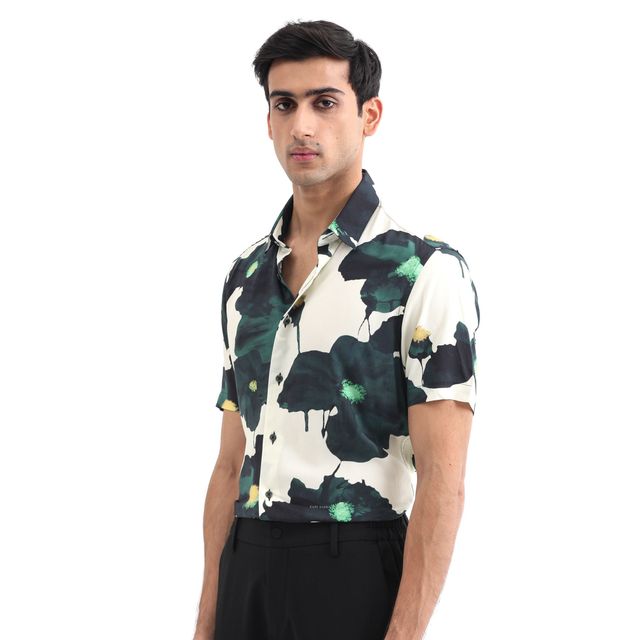 Rare Rabbit Men's Jersey Primary | Shirt | Green - M
