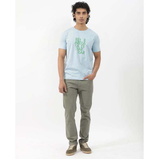 Rare Rabbit Men's Akro Light T-shirt | Blue - L