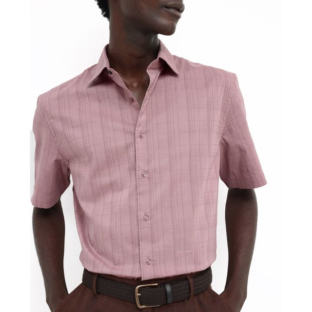 RARE RABBIT Men's Pesca Dusky Shirt | Pink - XL