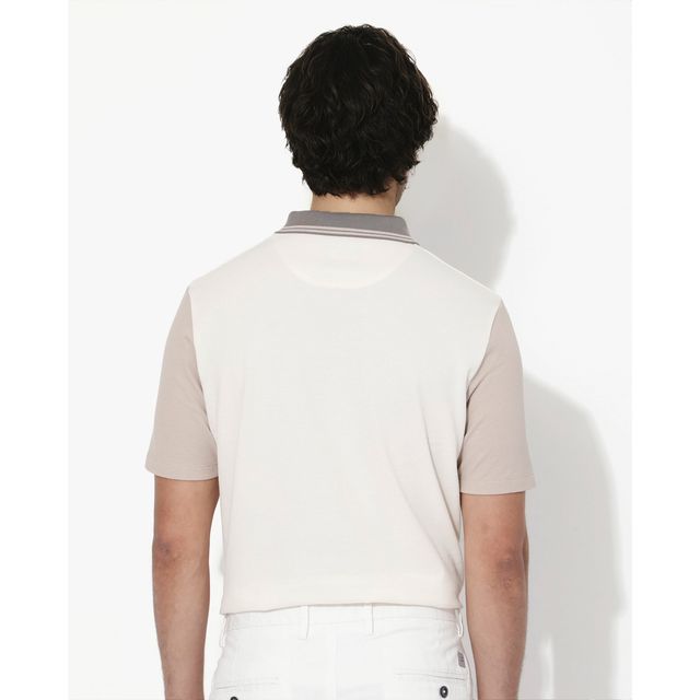 RARE RABBIT Men's Polf Primary Polo T-shirt | Off White - S
