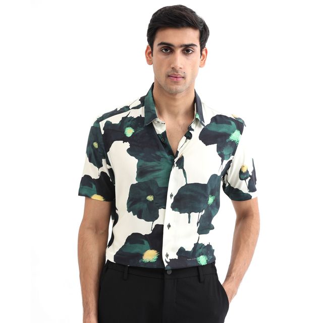 Rare Rabbit Men's Jersey Primary | Shirt | Green - M