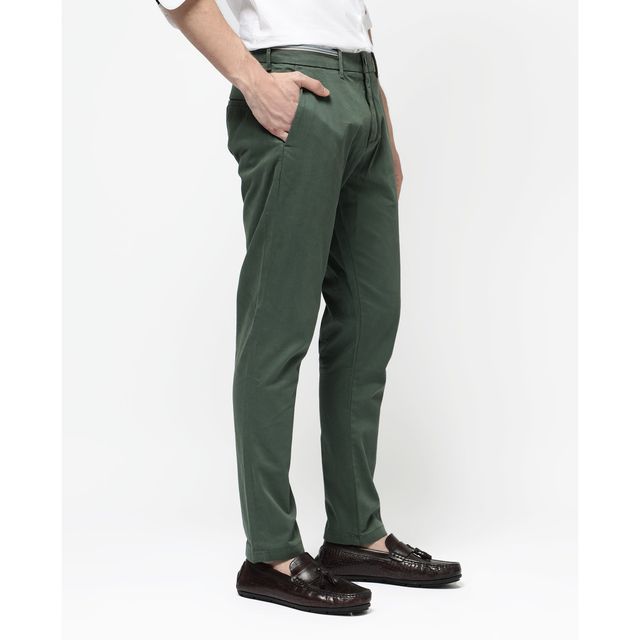RARE RABBIT Men's Trello Primary Trouser | Green - 32