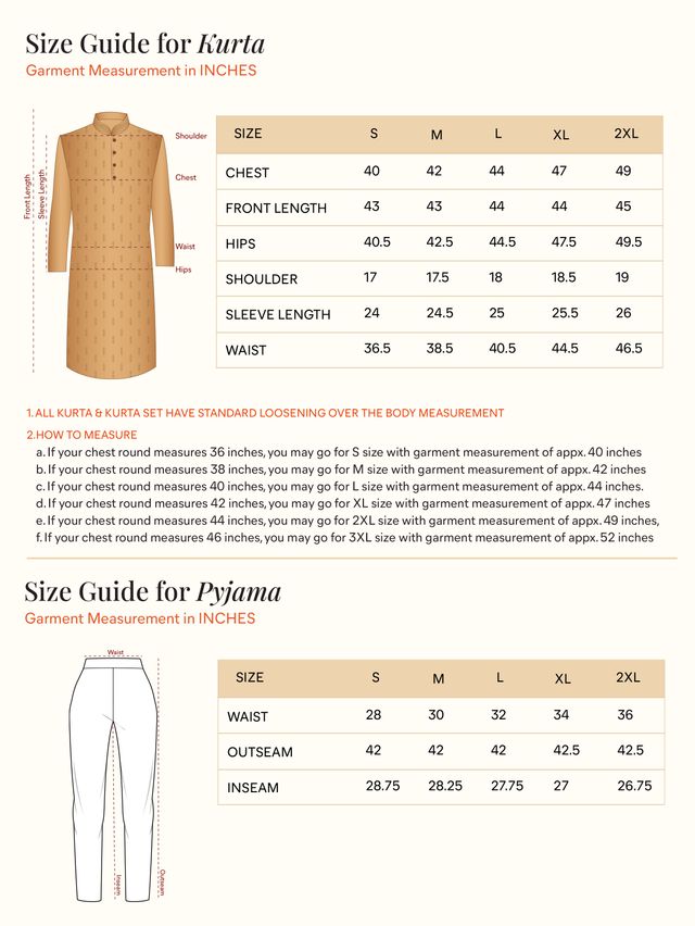 Manyavar Cream Blended Viscose Self Design Kurta Set | S