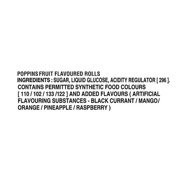 Parle Poppins Rolls Fruit Flavour Chocolat