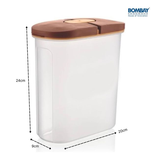 Storage Container | 2 Side Openable lid | 1900 Ml