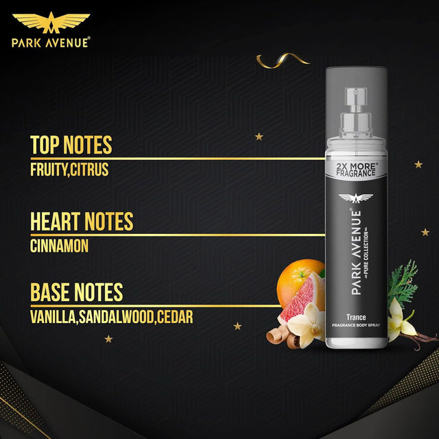 Palmolive Iris & Ylang Ylang Essential Oil Aroma Absolute Relax, Moisturizing Body Wash (750ml) & Park Avenue Pure Collection Trance Perfume Spray (135ml) Combo