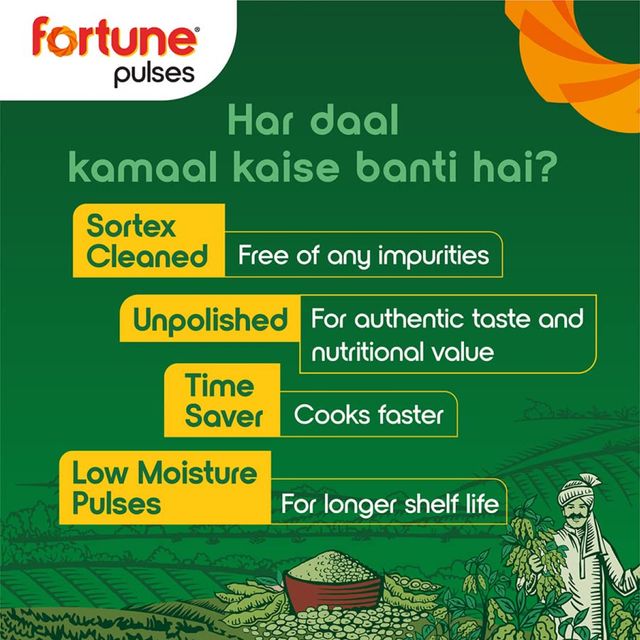 Fortune Unpolished Kabuli Chana 500 gms Combo