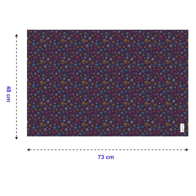 Paperpep Blue Gift Boxes Print 19x29 Inch Gift Wrapping Paper Pack Of 5 Sheets In Roll Pack