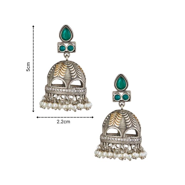 Fabindia Dome Design Metal Jhumkas