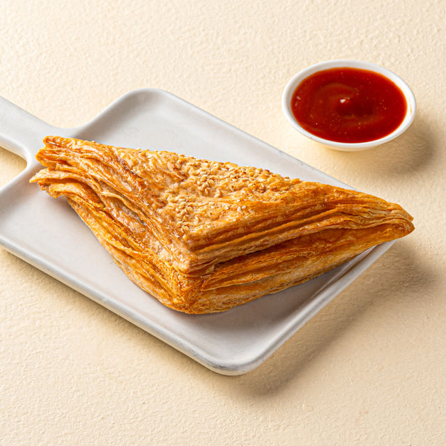 Bun Maska + Veg Puff + Adrak Chai