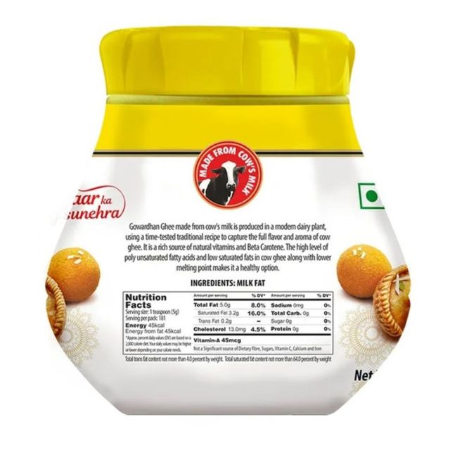 Gowardhan Pure Cow Ghee | Jar