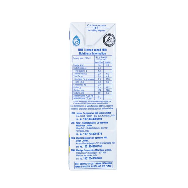 Nandini Goodlife Milk UHT (Pouch Brik)