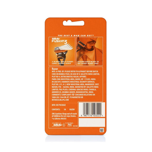 Gillette Fusion Manual Shaving Razor For Men