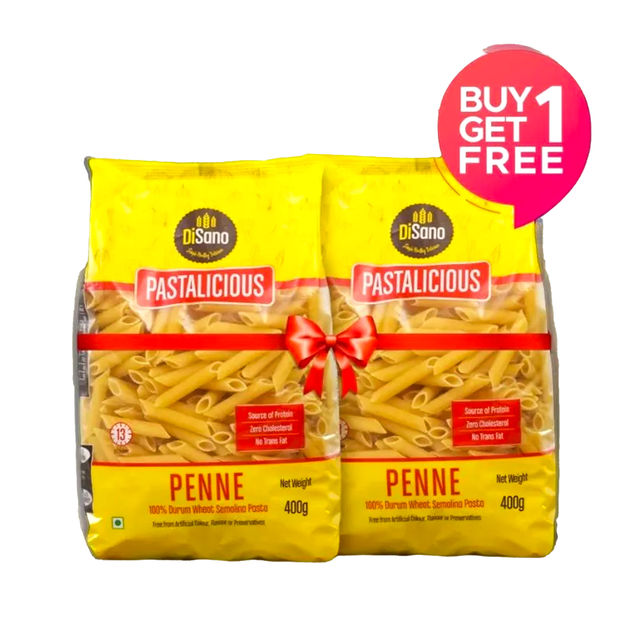 Disano Penne Pasta, 100% Durum Wheat, No Maida