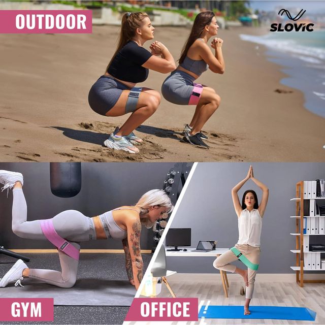 Slovic Resistance Bands For Workout For Women Suitable For Home & Gym