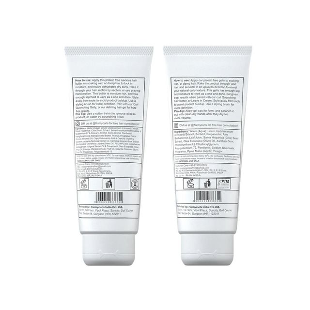 Fix My Curls Curl Quenching Moisture Styling Duo | For Curly, Wavy, Dry, Frizzy Hair, Frizz Control