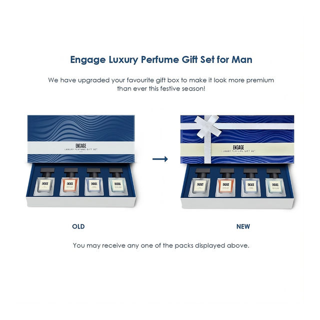 Engage Luxury Perfume Gift Pack for Men, Travel Sized, Assorted Pack