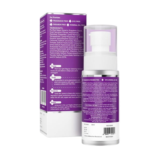 The Derma Co Snail Peptide 96 Hydrating Serum with Snail Mucin & Peptide Complex