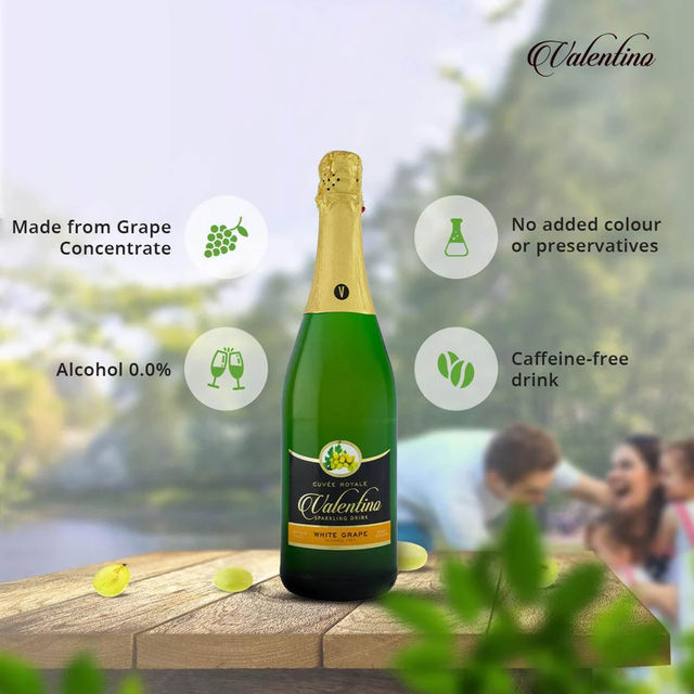 Valentino Imported White Grape Sparkling Juice