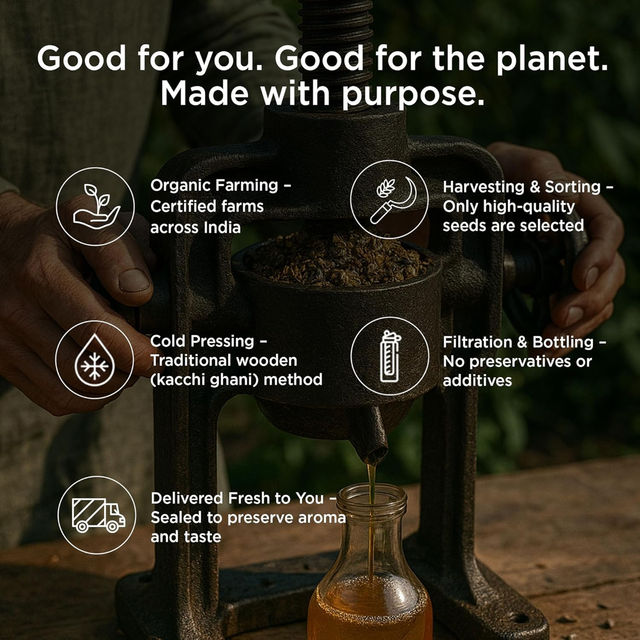 Phalada Pure & Sure Organic Cold Pressed  Mustard/Kachi Ghani Oil