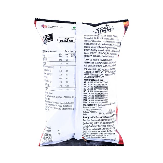 Too Yumm! Bhoot Wafers - Spicy Chips with Ghost Pepper Flavour