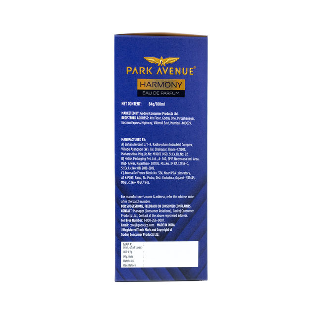 Park Avenue Harmony, Eau De Parfum Men, Long Lasting Perfume for Men