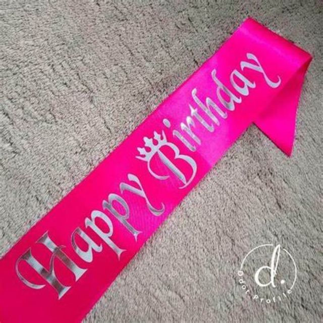 Sash Happy Birthday Assorted Colours