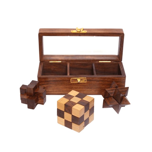 Mother Touch Toys Mini Puzzle set - 3 puzzles
