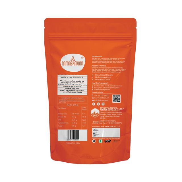 Namaskaram Nachani (Ragi) Chips 100 g Combo