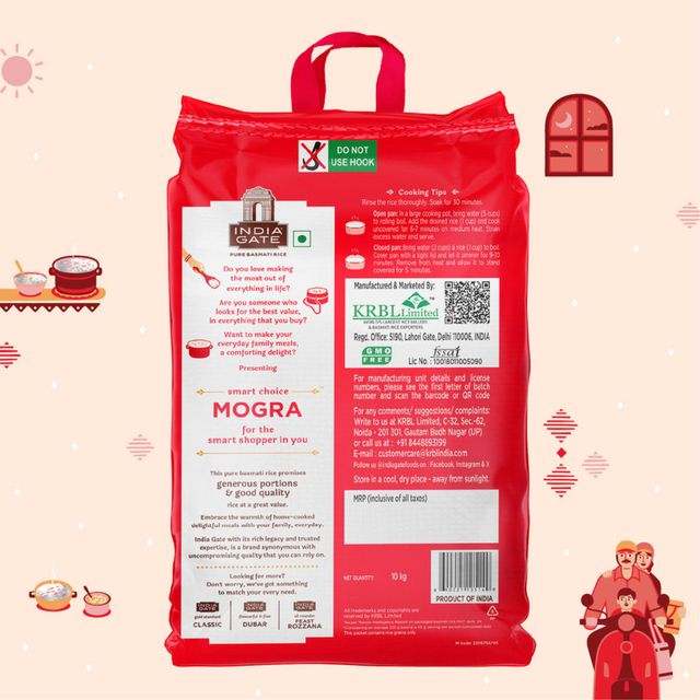 India Gate 1 Cup Serves 5 Mogra Basmati Rice | Aged Rice | Smart Choice